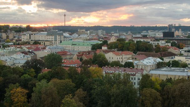 Ősszel, a régi város, Vilnius, Litvánia - Fotó, kép