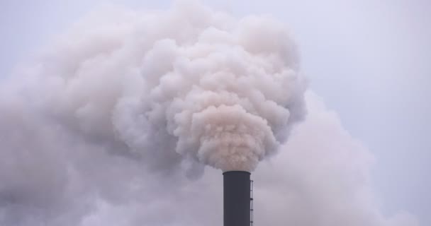 Levegőszennyezés a gyárból Smokestack - Felvétel, videó