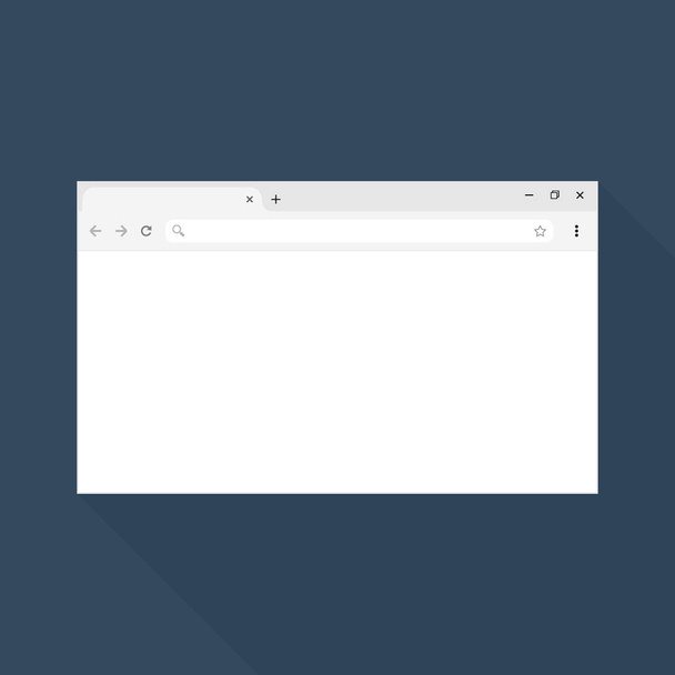 Eenvoudige browser venster. Platte vectorvoorraadillustratie Eps 10 - Vector, afbeelding