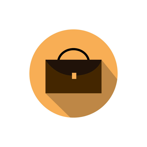walizka dokument biznes strategia ikona blok cień - Wektor, obraz
