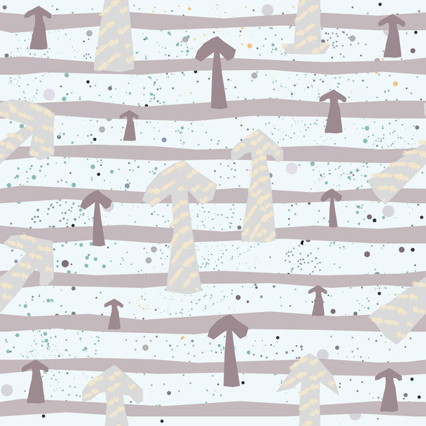 Cute Pattern with hand drawn elements. Scandinavian Style. - Vector, Image