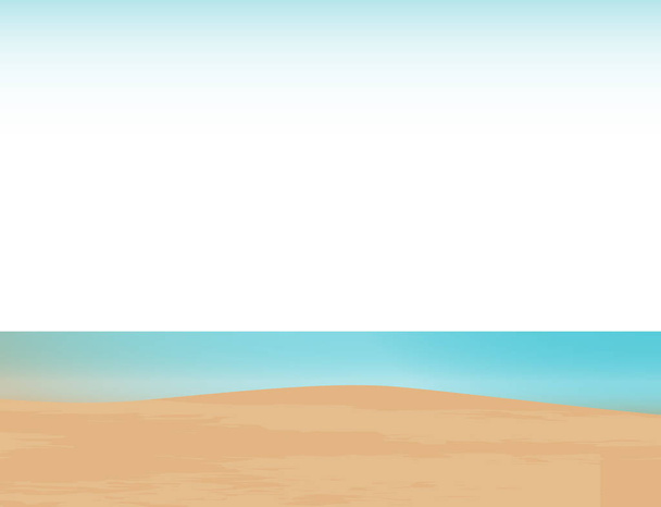 Летний пляж - Вектор,изображение
