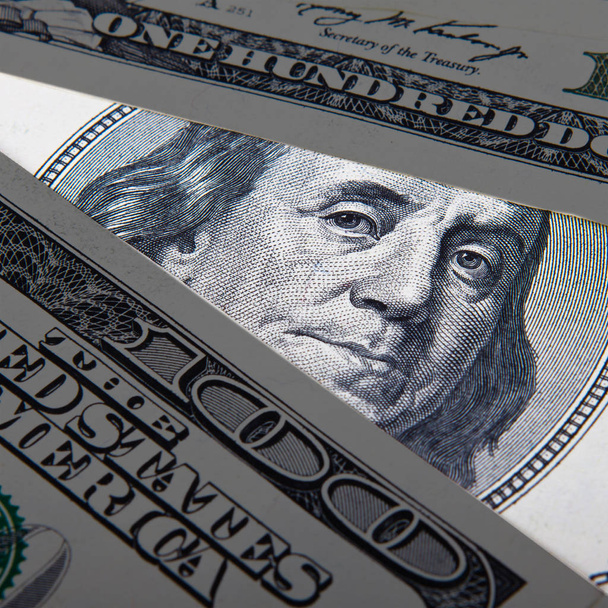 Dollar closeup.höchst detailliertes Bild des amerikanischen Geldes - Foto, Bild