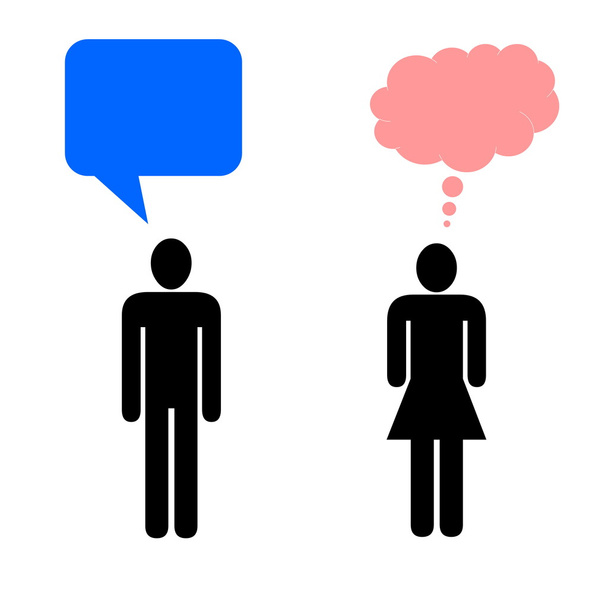 erkek ve kadın iletişim - Fotoğraf, Görsel