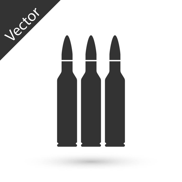 Grey Bullet icon isolated on white background. Vector Illustration - Vector, Image