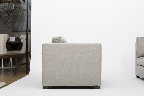 Καναπές Κρεβάτι Futon με σεζλόνγκ, σχεδιασμός εσωτερικού χώρου καθιστικού μέσα από ένα σύστημα καθισμάτων που εμφανίζεται σε μια ποικιλία στοιχείων, με διαφορετικά χαρακτηριστικά - Φωτογραφία, εικόνα