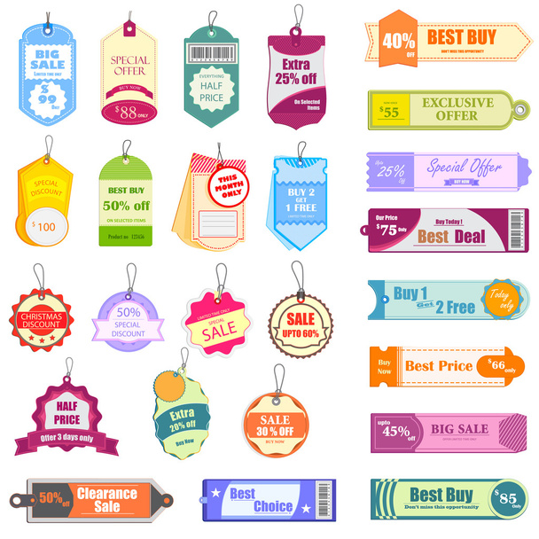 Sale and Promotion Tag - Vector, Image