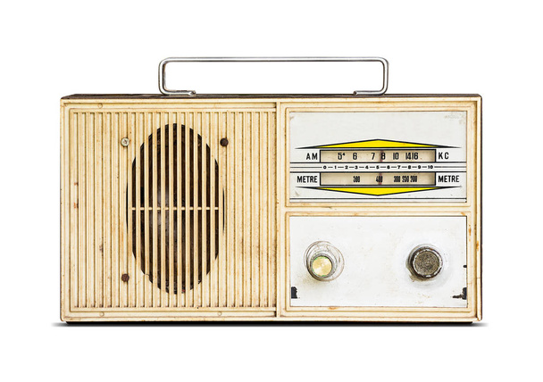 Retro rádió, elkülönített - Fotó, kép