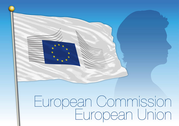 Ursula von der Leyen, new president of the European Commission, Germany, vector illustration - ベクター画像