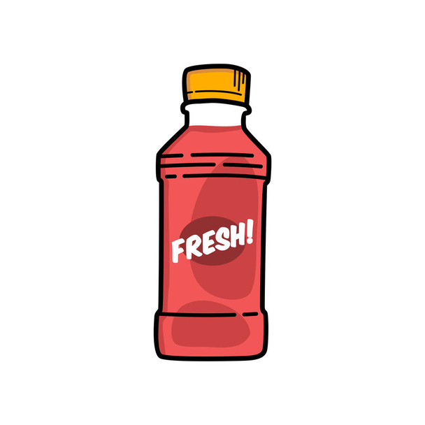 simple drink bottle icon, vector illustration - Vector, Image