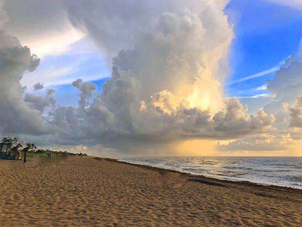 morning at the Miami ocean beach - Photo, Image