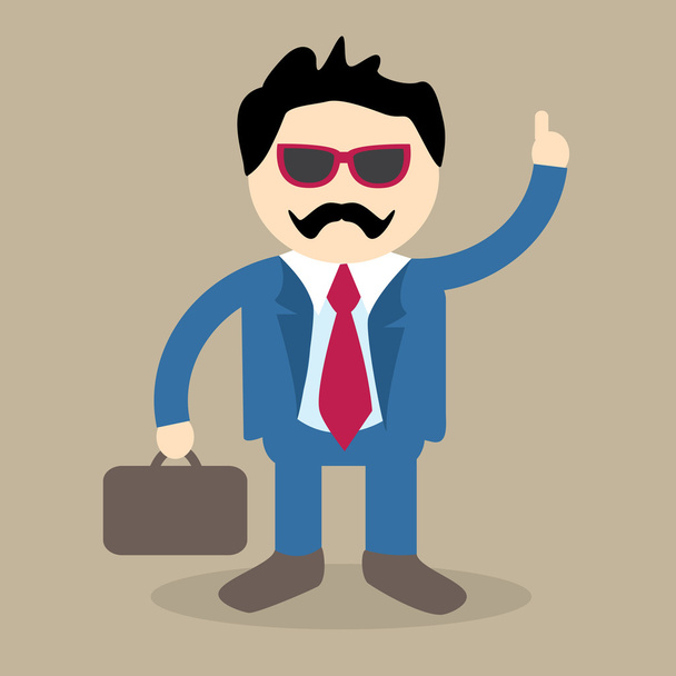 Cool Business Man Vector - Vector, Image