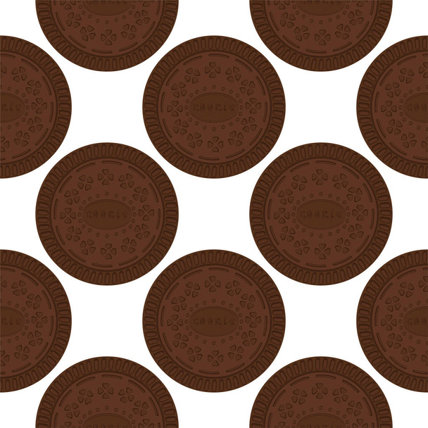 Illustration on theme big set identical biscuit, kit colorful pa - Vektor, kép