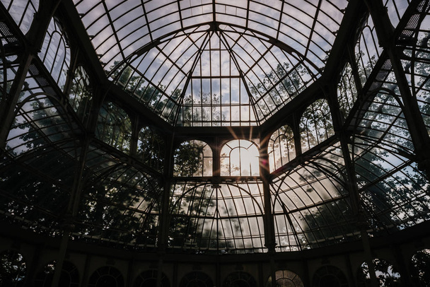 Interior of the Crystal Palace in Madrid, a must for tourists. - Fotografie, Obrázek
