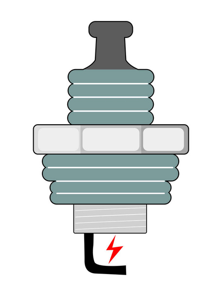 Векторная, цветная иллюстрация свечи зажигания
 - Вектор,изображение