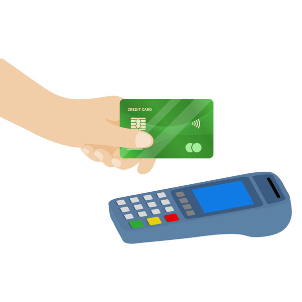 Contactless payment vector illustration - Vector, Image