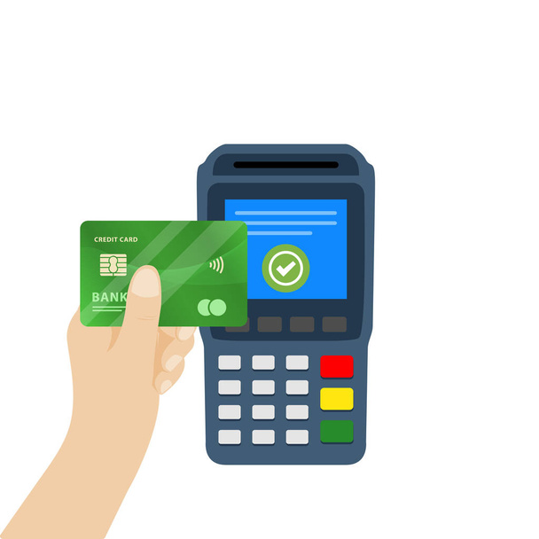 Contactless payment vector illustration - Vector, Image