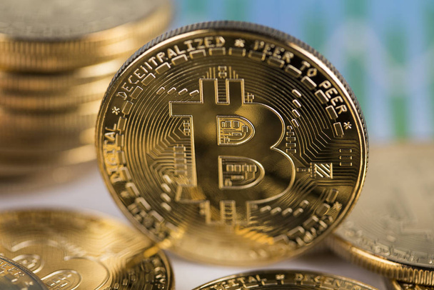 Cryptocurrencys new digital money, Bitcoin Coin - Foto, Imagem