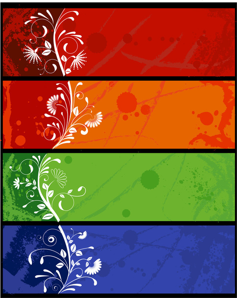 Grunge banners - Vector, Image