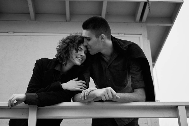 young happy couple in love posing - Photo, Image