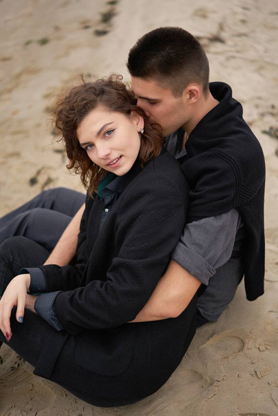 young happy couple in love posing - Photo, Image