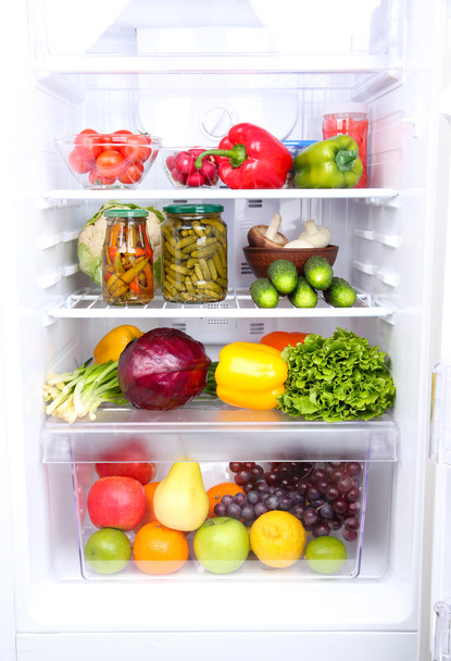 Refrigerator full of food - Foto, Imagen