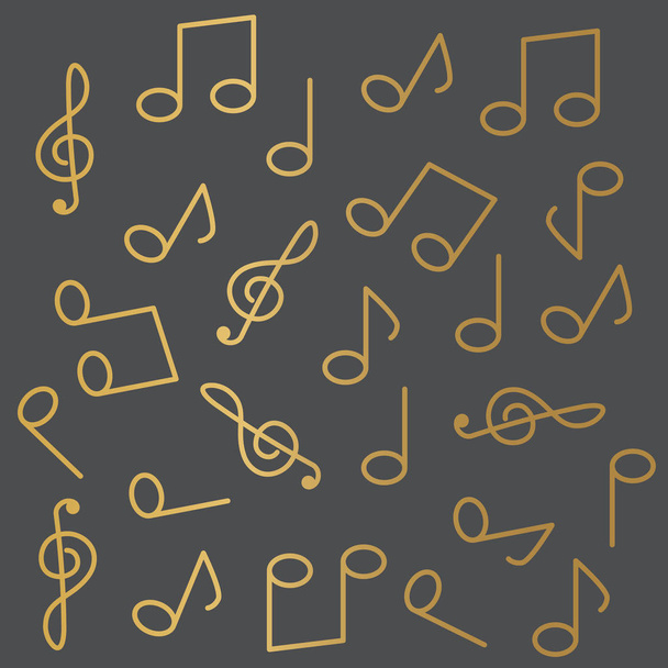 music notes background- vector illustration - Vector, Image