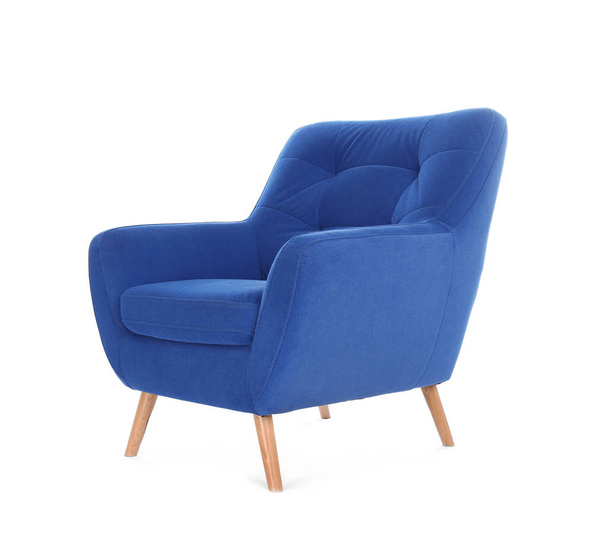 Comfortable armchair isolated on white. Interior element - Фото, изображение