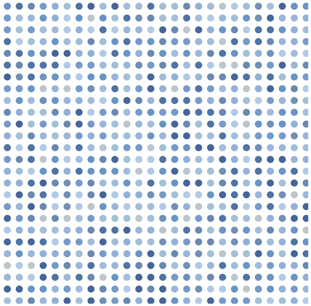 Blue polka dots on white background    - Vector, Image