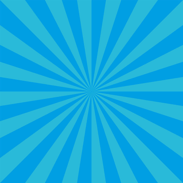 Invierno nieve ronda sunburst vector azul patrón
 - Vector, imagen