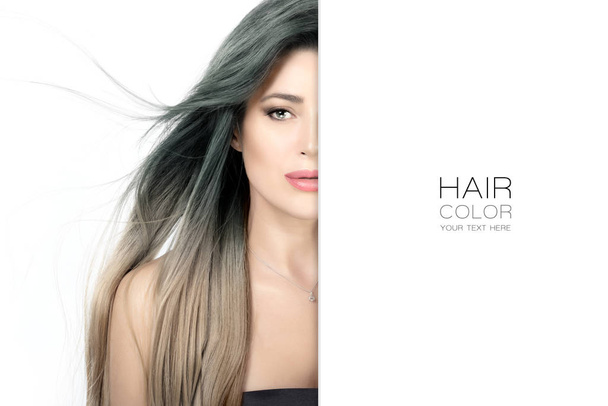 Banner concepto de belleza de color de pelo
 - Foto, Imagen