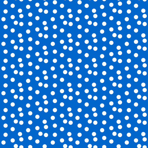 Разбросанные точки синий фон полька бесшовный узор
 - Вектор,изображение