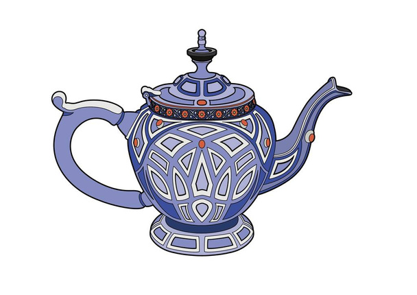 Itämainen teekannu
 - Vektori, kuva