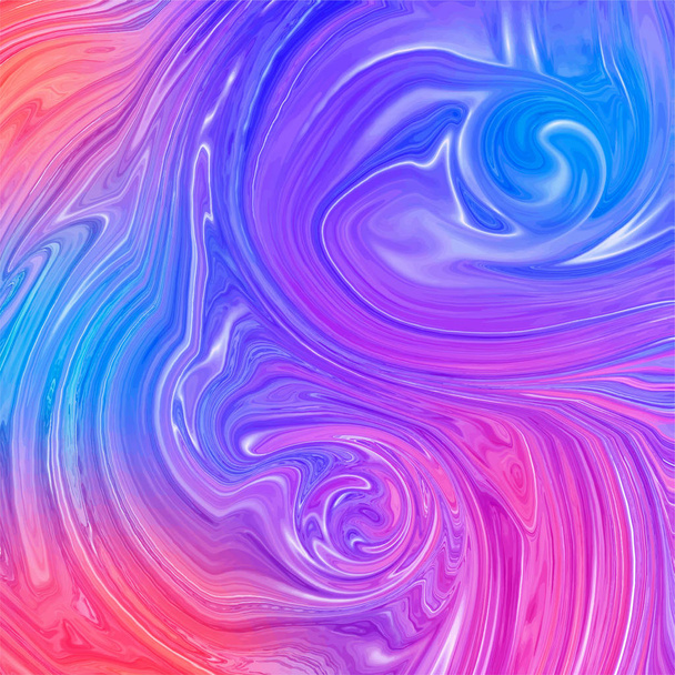 Welle abstrakten Hintergrund. Marmorierung, Textur der Acrylfarbe - Vektor, Bild