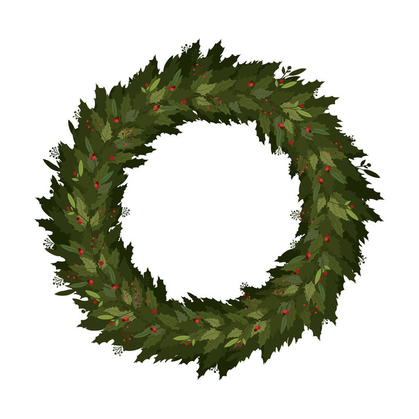 Зимове листя крони Векторний дизайн
 - Вектор, зображення