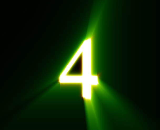Cuatro, cuatro, brillo, verde
 - Foto, imagen
