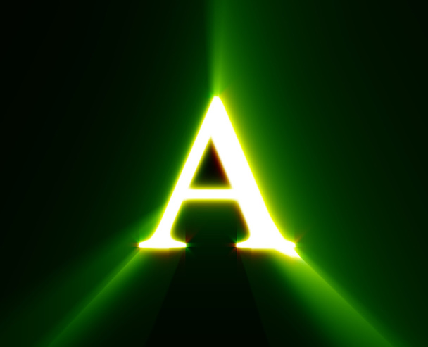 A, brilho, verde
 - Foto, Imagem