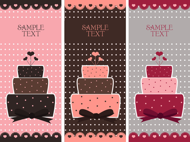Cake banners - Vector, Image