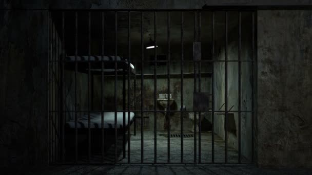 Hareketli ışıklı hapishane sahnesi - Video, Çekim