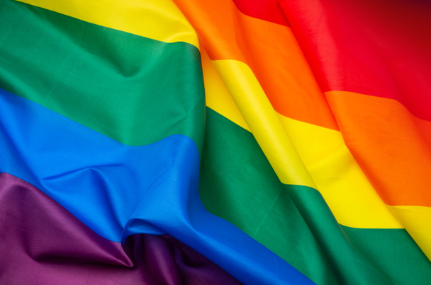 Bandeira do arco-íris como símbolo
  - Foto, Imagem