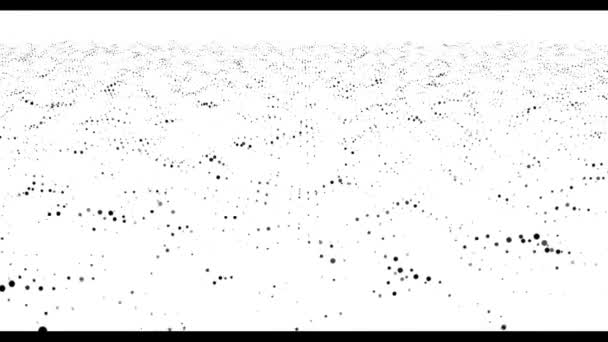 Abstract disperse particles. Motion graphics background. - 映像、動画