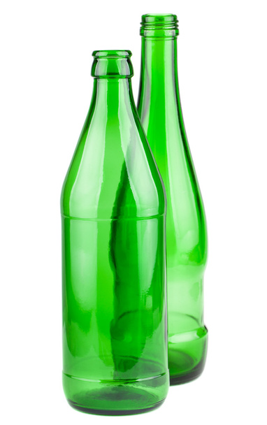 Pair of empty green bottles - Photo, Image