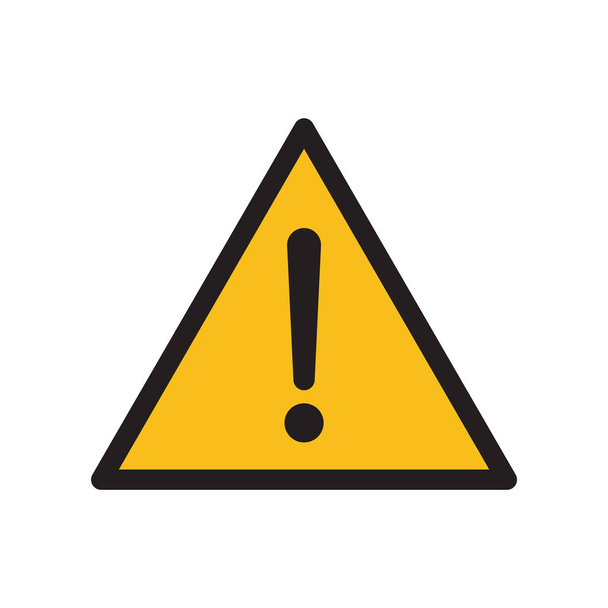Danger or hazard yellow symbol. Danger alert. - Vector, Image