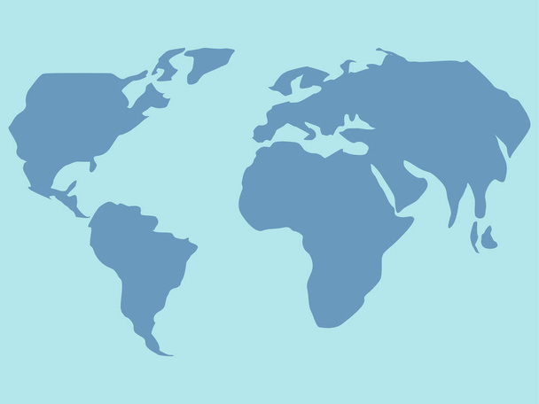 World map. Geography lesson. Flat style. Cartoon raster - Photo, Image