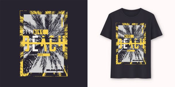 Florida stunning beach stylish graphic t-shirt vector design, typography - Vektor, obrázek