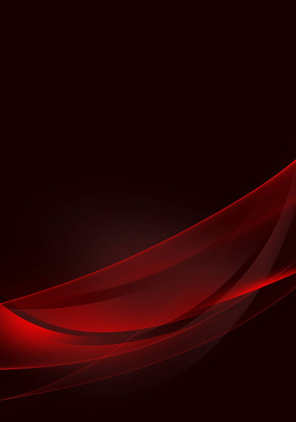 Абстрактные фоновые волны. Черный и красный абстрактный фон для обоев или визитная карточка - Фото, изображение