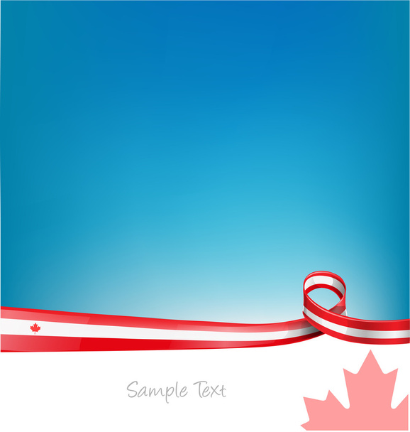 Canada background with flag - Vector, Image