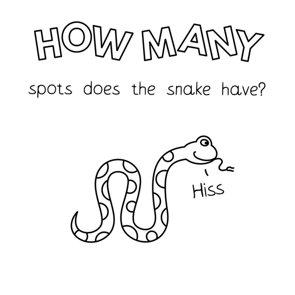 Karikatura had počítání hry omalovánky - Vektor, obrázek