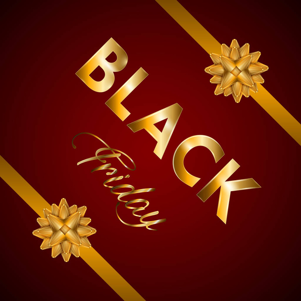 Elegant black friday poster - Vector, Image