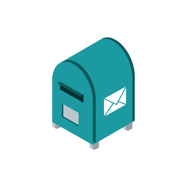 postbox correspondence postal mail isometric - Vektori, kuva